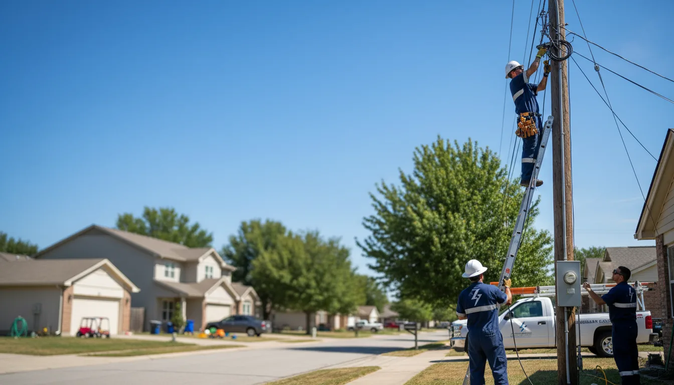 Residential electrician providing installation services in Battle Creek, NE
